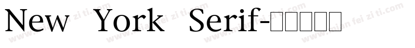 New York Serif字体转换